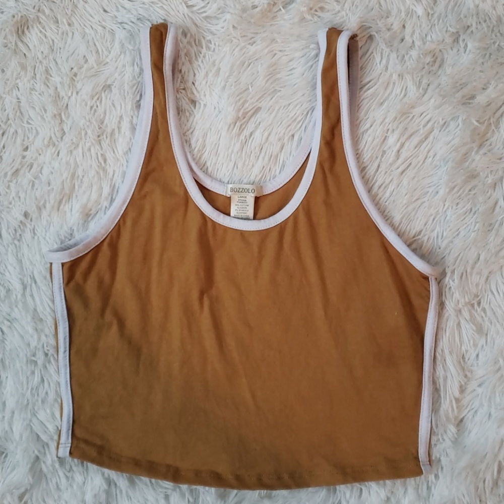 Bozzolo mustered crop top